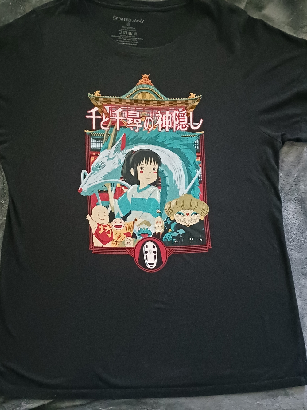 Her Universe Black Spirited Away Licensed Tee - Studio Ghibli Tag
